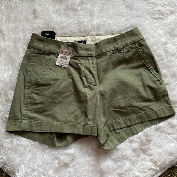 J. Crew Shorts Olive Green NEW Women’s Size 00 - Picture 1 of 6